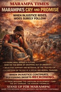 MARAMPA’S CRY AND PROMISE