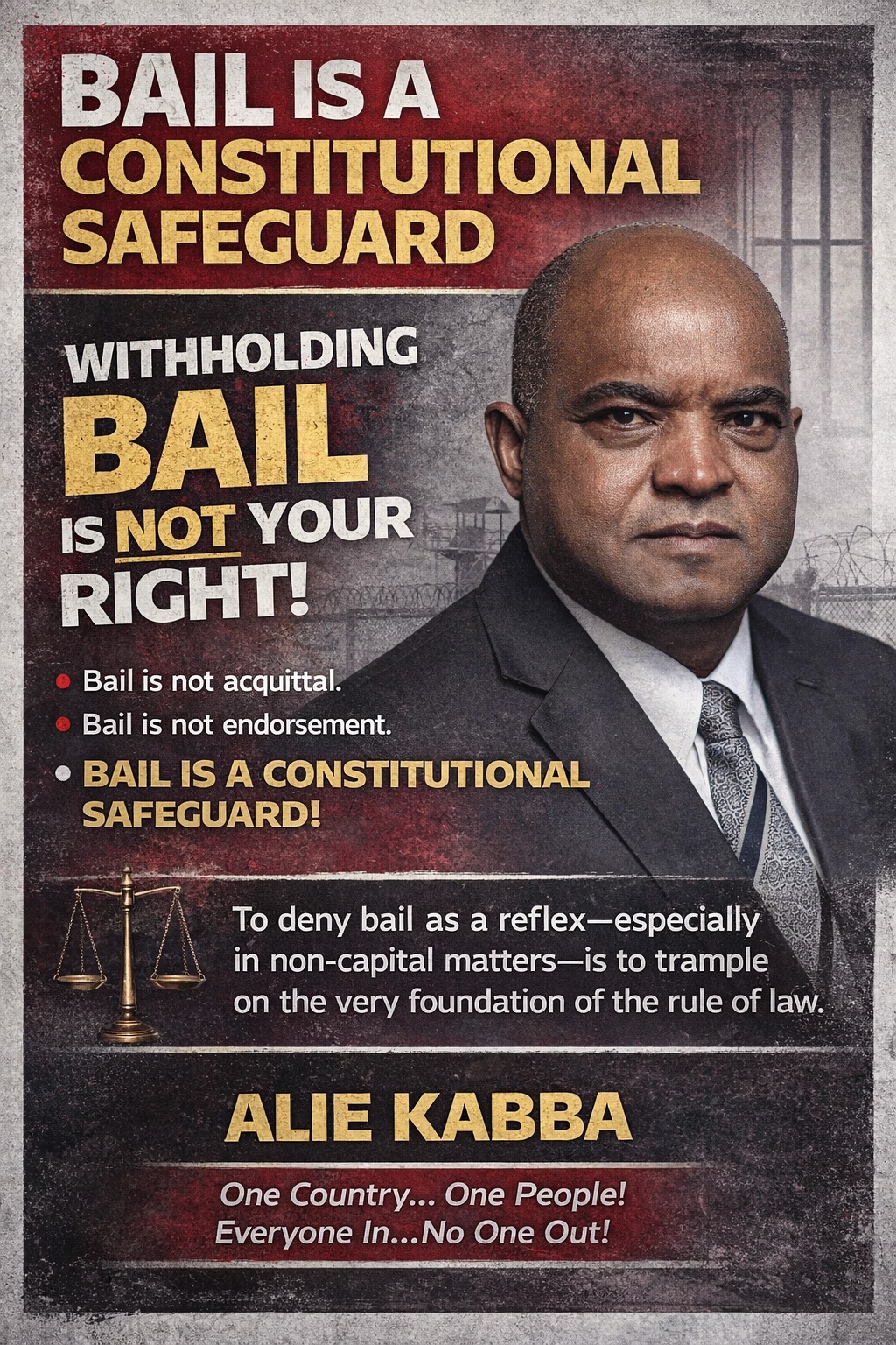  BAIL IS A CONSTITUTIONAL SAFEGUARD